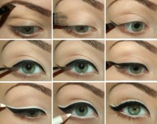 Технология нанесения макияжа для зеленых глаз.