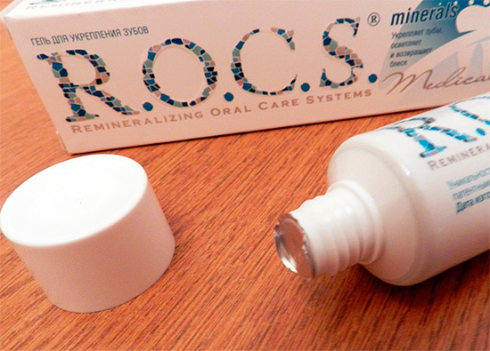 Реминерализующий гель ROCS Medical Minerals вполне может быть использован как один из элементов комплексного лечения пришеечного кариеса в стадии белого пятна.